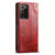 Samsung Galaxy Note20 Suteni Baroque Calf Texture Buckle Wallet Leather Phone Case - Red