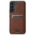 Samsung Galaxy S22+ 5G Suteni H16 Litchi Texture Leather Detachable Wallet Back Phone Case - Brown