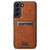 Samsung Galaxy S22+ 5G Suteni H16 Litchi Texture Leather Detachable Wallet Back Phone Case - Khaki