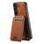 Samsung Galaxy S22+ 5G Suteni H16 Litchi Texture Leather Detachable Wallet Back Phone Case - Khaki