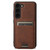 Samsung Galaxy S23+ 5G Suteni H16 Litchi Texture Leather Detachable Wallet Back Phone Case - Brown