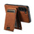 Samsung Galaxy S23+ 5G Suteni H16 Litchi Texture Leather Detachable Wallet Back Phone Case - Brown