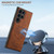 Samsung Galaxy S23+ 5G Suteni H16 Litchi Texture Leather Detachable Wallet Back Phone Case - Brown