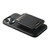 iPhone 12 Pro Max Suteni H16 Litchi Texture Leather Detachable Wallet Back Phone Case - Black