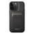 iPhone 13 Pro Max Suteni H15 MagSafe Oil Eax Leather Detachable Wallet Back Phone Case - Black