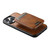 iPhone 15 Suteni H15 MagSafe Oil Eax Leather Detachable Wallet Back Phone Case - Brown