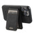 iPhone 15 Pro Max Suteni H16 Litchi Texture Leather Detachable Wallet Back Phone Case - Black