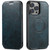iPhone 14 Suteni J05 Leather Magnetic Magsafe Phone Case - Blue