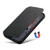 iPhone 14 Pro Suteni J06 Retro Matte Litchi Texture Leather Magnetic Magsafe Phone Case - Black