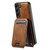 Samsung Galaxy S22 5G Suteni H15 Oil Eax Leather Detachable Wallet Back Phone Case - Black