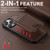 iPhone 15 Pro Suteni H18 Cross Grain MagSafe Wallet Leather Phone Case - Brown