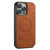 iPhone 15 Suteni J06 Retro Matte Litchi Texture Leather Magnetic Magsafe Phone Case - Khaki