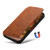iPhone 15 Suteni J06 Retro Matte Litchi Texture Leather Magnetic Magsafe Phone Case - Khaki