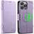 iPhone 15 Pro SUTENI J07 Multifunctional Horizontal Flip Magsafe Leather Phone Case - Purple