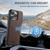 iPhone 15 Plus Suteni H17 Cross Grain Leather MagSafe Detachable Wallet Phone Case - Brown