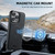 iPhone 15 Pro Max Suteni H17 Cross Grain Leather MagSafe Detachable Wallet Phone Case - Black