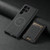 Samsung Galaxy S23 Ultra 5G Suteni H17 Litchi Texture Leather Detachable Wallet Phone Case - Black