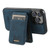 iPhone 14 Pro Suteni H17 Litchi Texture Leather MagSafe Detachable Wallet Phone Case - Blue