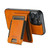 iPhone 14 Pro Suteni H17 Oil Eax Leather MagSafe Detachable Wallet Phone Case - Khaki