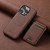 iPhone 15 Suteni H17 Litchi Texture Leather MagSafe Detachable Wallet Phone Case - Brown