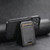 iPhone 12 Pro Max Suteni M2 Oil Wax MagSafe Horizontal Card Bag Phone Case - Black
