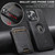 iPhone 12 Pro Max Suteni M2 Oil Wax MagSafe Horizontal Card Bag Phone Case - Black