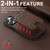 iPhone 13 Pro Suteni M2 Cross-Grain MagSafe Vertical Card Back Phone Case - Brown