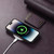 iPhone 13 Pro Suteni M2 Oil Wax MagSafe Horizontal Card Bag Phone Case - Purple