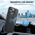 iPhone 13 Pro Max Suteni M2 Cross-Grain MagSafe Vertical Card Back Phone Case - Black