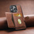 iPhone 14 Pro Max Suteni M1 Oil Wax MagSafe Detachable Horizontal Card Bag Phone Case - Brown
