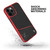 ZIZO DIVISION Series iPhone 12 / iPhone 12 Pro Case - Black & Red