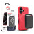 MyBat Pro Fuse Series Case Bundle + MagStash Wallet Folio for Apple iPhone 16 - Red / Black