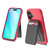 MyBat Pro Fuse Series Case Bundle + MagStash Wallet Folio for Apple iPhone 16 - Red / Black