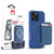 MyBat Pro Fuse Series Case Bundle + MagStash Wallet Folio for Apple iPhone 16 Pro - Blue