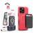 MyBat Pro Fuse Series Case Bundle + MagStash Wallet Folio for Apple iPhone 16 Pro - Red / Black