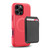 MyBat Pro Fuse Series Case Bundle + MagStash Wallet Folio for Apple iPhone 16 Pro Max - Red / Black