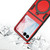 FDN Anti-Drop Hybrid Protector Case (with Ring Stand) for Motorola razr (2024) - Red / Black