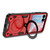 FDN Anti-Drop Hybrid Protector Case (with Ring Stand) for Motorola razr (2024) - Red / Black