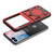 FDN Anti-Drop Hybrid Protector Case (with Ring Stand) for Motorola razr (2024) - Red / Black