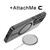 FDN InFrame MagSafe Case with Kickstand for Samsung Galaxy S25 - Black