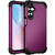 Samsung Galaxy A16 5G 3 in 1 Silicone Hybrid PC Shockproof Phone Case - Dark Purple Black