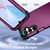 Samsung Galaxy A16 5G 3 in 1 Silicone Hybrid PC Shockproof Phone Case - Dark Purple Black