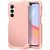 Samsung Galaxy A16 5G 3 in 1 Silicone Hybrid PC Shockproof Phone Case - Rose Gold
