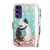 Samsung Galaxy A16 5G 3D Colored Horizontal Flip Leather Phone Case - Black White Cat Samsung Galaxy A16 5G 3D Colored Horizontal Flip Leather Phone Case - Black White Cat