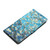 Samsung Galaxy A16 5G 3D Pattern Leather Phone Case - Blue Base Apricot Flower