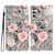 Samsung Galaxy A16 5G 3D Pattern Leather Phone Case - Gray Base Flower