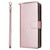 Samsung Galaxy A16 5G 9-Card Slots Zipper Wallet Bag Leather Phone Case - Rose Gold Samsung Galaxy A16 5G 9-Card Slots Zipper Wallet Bag Leather Phone Case - Rose Gold