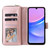 Samsung Galaxy A16 5G 9-Card Slots Zipper Wallet Bag Leather Phone Case - Rose Gold Samsung Galaxy A16 5G 9-Card Slots Zipper Wallet Bag Leather Phone Case - Rose Gold