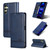 Samsung Galaxy A16 5G AZNS Magnetic Calf Texture Flip Leather Phone Case - Dark Blue