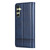 Samsung Galaxy A16 5G AZNS Magnetic Calf Texture Flip Leather Phone Case - Dark Blue